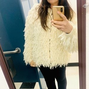 Rag and Bone Amber Shaggy Jacket Sweater Coat